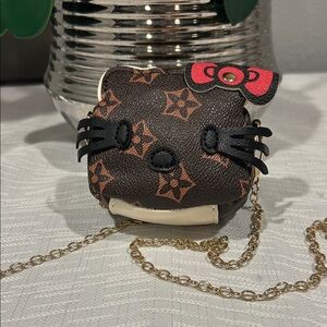 Fashion Jewelry Brown and Red Kids Chain Purse